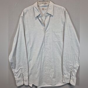Faherty Brand Men’s XL Light Blue Button Up Shirt Soft Casual Long Sleeve Beach